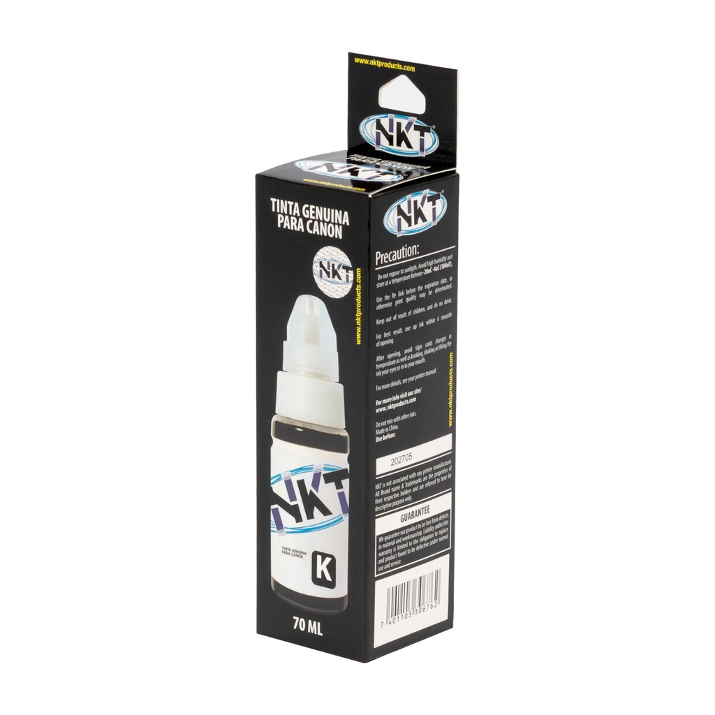 TINTA NKT 70ML BLACK PARA CANON G SERIES