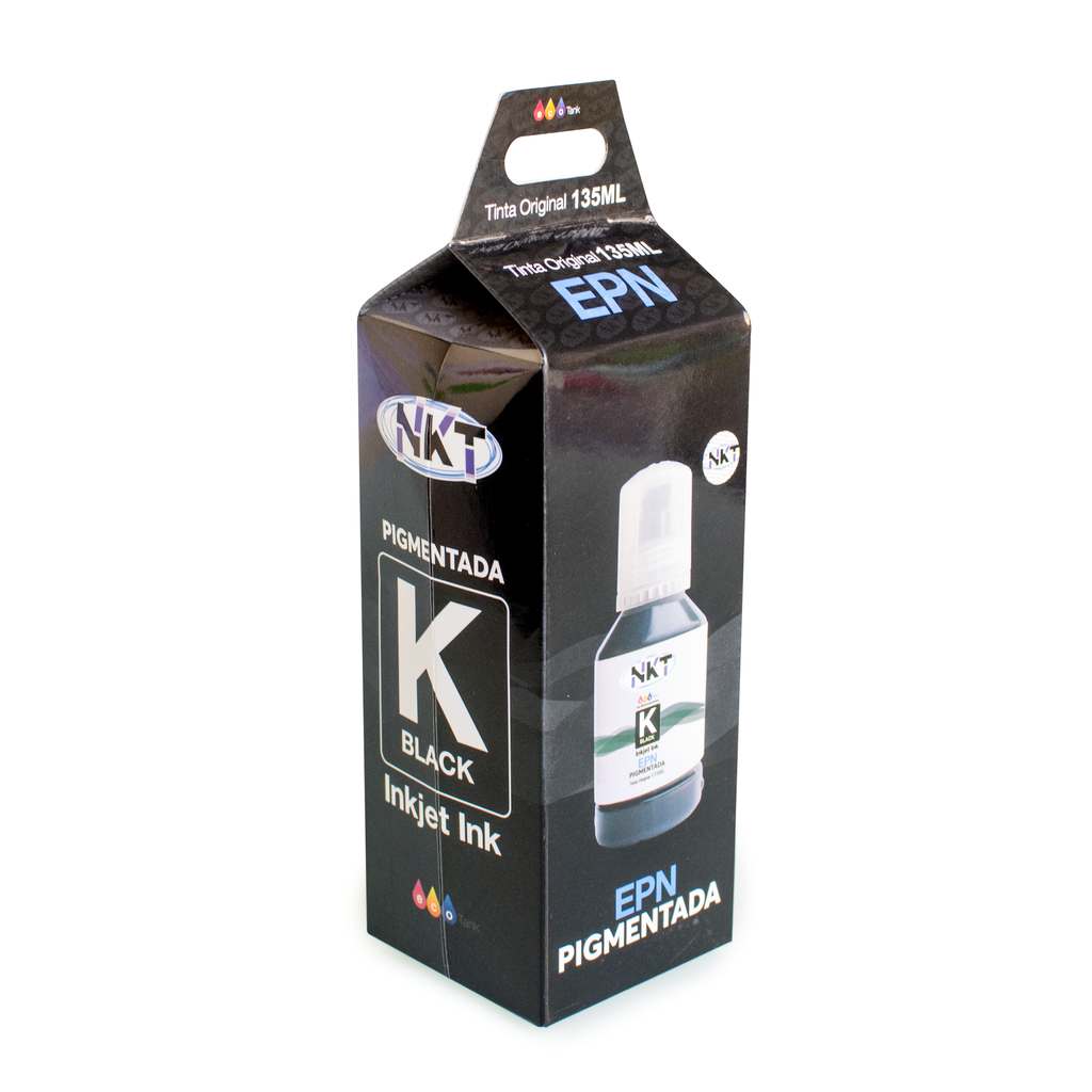 TINTA PIGMENTADA NKT 135ML BLACK PARA EPSON 504/544